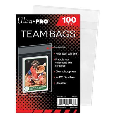UP - Team Bags - Resealable Sleeves (100 Bags) Ultra Pro