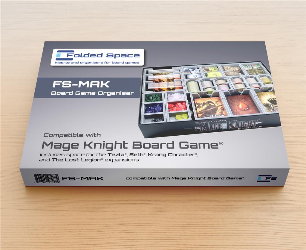 Mage Knight Brädspel Insats - Effektiv Lagring och Förbättrad Spelupplevelse Folded Space