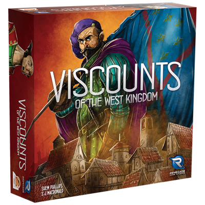 Viscountarna i Västra Kungariket – Strategiskt brädspel med historisk tematik och kompletta spelkomponenter