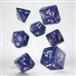 Classic RPG Cobalt & Vit Tärningsset (7) Q-Workshop