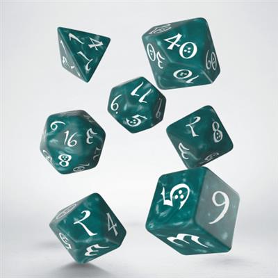 Classic RPG Stormy & White Dice Set (7) Q-Workshop