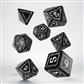 Runic Black & White Dice Set (7) Q-Workshop