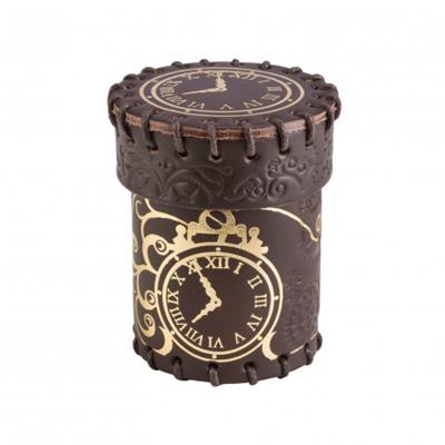 Steampunk Brunt & Guld Läder Tärningskopp Q-Workshop