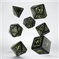 Elvish Black & Glow-in-the-Dark Dice Set (7) Q-Workshop
