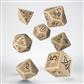 Call of Cthulhu Beige & Black Dice Set (7) Q-Workshop