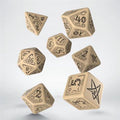 Call of Cthulhu Beige & Black Dice Set (7) Q-Workshop