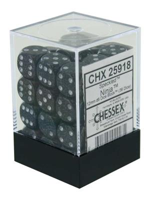 Chessex Speckled 12mm d6 Tärningsblock med Pips (36 Tärningar) - Ninja Chessex