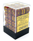 Chessex Speckled 12mm d6 Dice Blocks med Pips (36 Dice) - Mercury Chessex