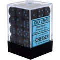 Chessex Spräckliga 12mm d6 Tärningsblock med Pips (36 Tärningar) - Blå Stjärnor Chessex