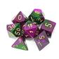 Chessex Gemini Polyhedral 7-Die Set - Grön-Lila med Guld Chessex