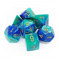 Chessex Gemini Polyhedral 7-Die Set - Blue-Teal w/gold Chessex