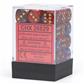 Chessex Gemini 12mm d6 Dice Blocks (36 Dice) - Blue-Red w/gold Chessex
