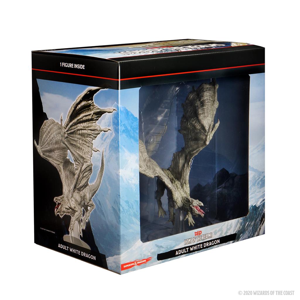 D&D Icons of the Realms: Premiumfigur av Vuxen Vit Drake