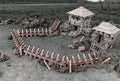 Battle Systems: Deadly Stakes - EN Spetsade Träbarriärer Battle Systems