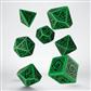 Celtic 3D Grön och Svart Tärningsset (7) Q-Workshop