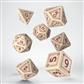 RuneQuest Beige & Burgundy Dice Set (7) Q-Workshop
