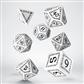 Runic White & Black Dice Set (7) Q-Workshop
