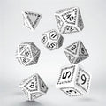 Runic White & Black Dice Set (7) Q-Workshop