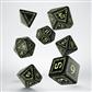 Runic Black & Glow-in-the-Dark Dice Set (7) Q-Workshop