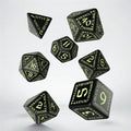 Runic Black & Glow-in-the-Dark Dice Set (7) Q-Workshop