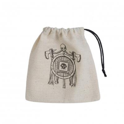 Orc Beige & Black Basic Dice Bag Q-Workshop