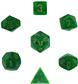 Chessex Vortex 7-Tärningsset - Grön med Guld Chessex