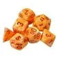 Chessex Festive Polyhedral 7-Tärningsset - Sunburst med Röd Chessex