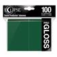 UP - Standard Sleeves - Gloss Eclipse - Forest Green (100 Sleeves) Ultra Pro