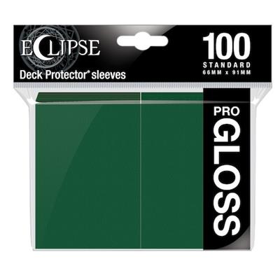 UP - Standard Sleeves - Gloss Eclipse - Forest Green (100 Sleeves) Ultra Pro