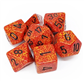 Chessex Speckled Polyhedral 7-Die Set - Fire Chessex