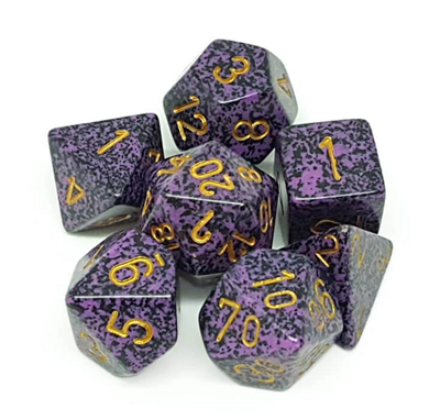 Chessex Speckled Polyhedral 7-Tärningsset - Hurricane Chessex