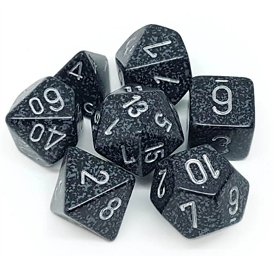 Chessex Speckled Polyhedral 7-Die Set - Ninja Chessex