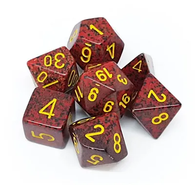 Chessex Speckled Polyhedral 7-Tärningsset - Mercury Chessex