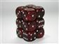 Chessex Speckled 16mm d6 med Pips Dice Blocks (12 Tärningar) - Silver Volcano Chessex