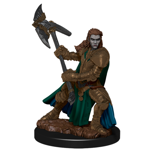 D&D Icons of the Realms: Premium Målad Figur - Halv-Ork Krigare Kvinna WizKids/NECA