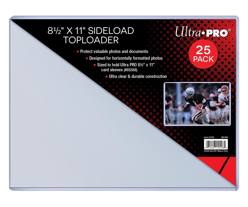8-1/2" X 11" Side Load Toploader 25ct - Skydd för Ditt Samlarvärde Ultra Pro
