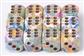 Chessex 16mm d6 Dice Blocks (12 Dice) - Festive Vibrant Brown Chessex