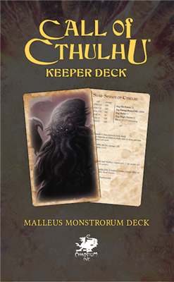 Call of Cthulhu RPG - The Malleus Monstrorum Keeper Deck Chaosium