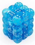 Chessex Signature 12mm d6 med pips Tärningsblock (36 Tärningar) - Luminary Sky/Silver Chessex