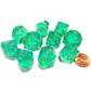 Chessex Borealis Ljusgrön/Guld Luminary Set med Tio d10s Chessex
