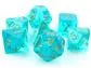 Chessex Borealis Polyhedral Tärningsset Teal/Guld Luminary Chessex