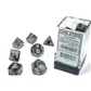 Chessex Borealis 16mm d6 Tärningar Ljus Rök/Silver Luminary (12 Tärningar) Chessex
