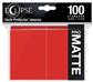 UP - Eclipse Matte Standard Sleeves: Apple Red (100 Sleeves) Ultra Pro