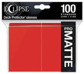 UP - Eclipse Matte Standard Sleeves: Apple Red (100 Sleeves) Ultra Pro