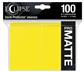 UP - Eclipse Matte Standard Sleeves: Lemon Yellow (100 Sleeves) Ultra Pro