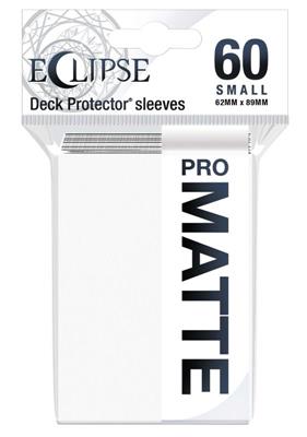 Eclipse Matte Small Sleeves: Arctic White (60 Sleeves) Ultra Pro