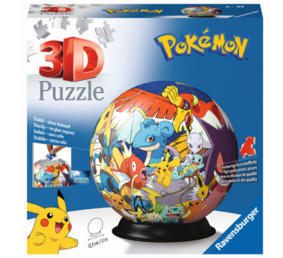 3D Puzzle-Ball - Pokémon 72 bitar Ravensburger