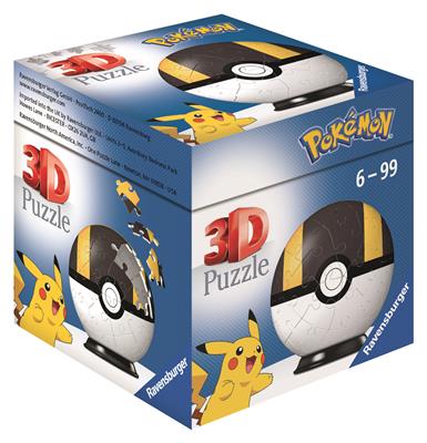 3D Puzzle-Boll - Pokémon Pokéballs - Hyperball 54 delar Ravensburger