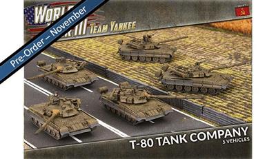 World War III Team Yankee - T-80 Tank Company (x5 Plastiktankar) Gale Force Nine