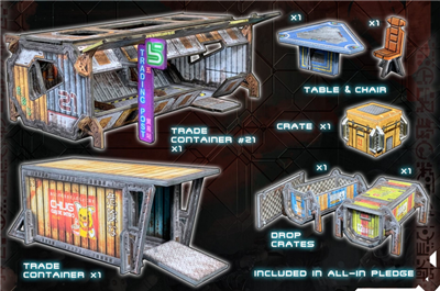 Battle Systems: Trade Container med Tillbehör Battle Systems